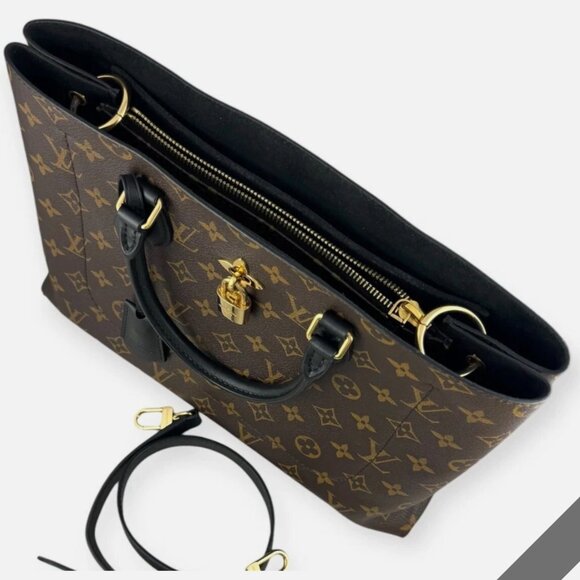 ๐คฉโจ๐ SUPER EXCELLENT CONDITION!! LOUIS VUITTON Monogram Flower Noir Tote - Picture 2 of 16